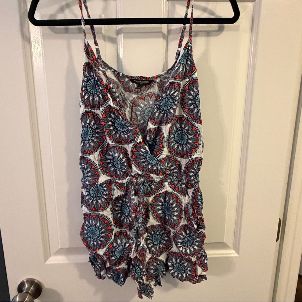 Banana Republic Multicolor Floral Romper